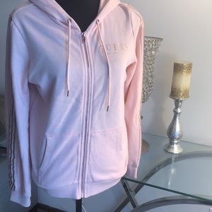 GUESS Pink Sweater Hoodie